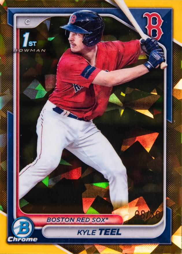 2024 Bowman Sapphire Edition Chrome Prospects Kyle Teel #BCP48 Baseball Card