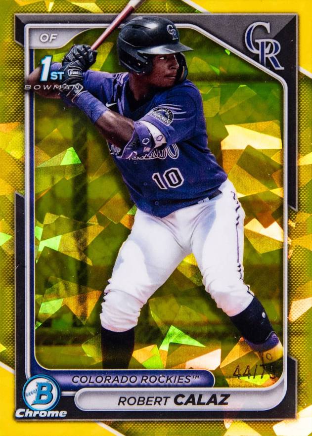 2024 Bowman Sapphire Edition Chrome Prospects Robert Calaz #BCP131 Baseball Card