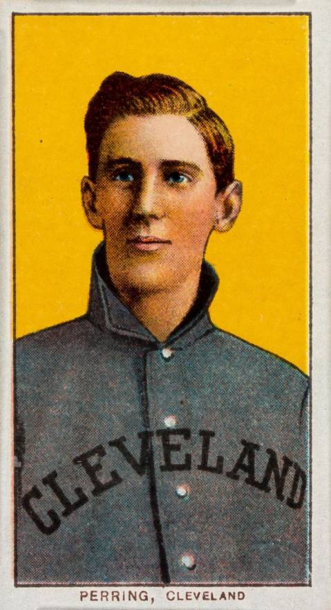 1909 White Borders Sovereign Perring, Cleveland #386 Baseball Card