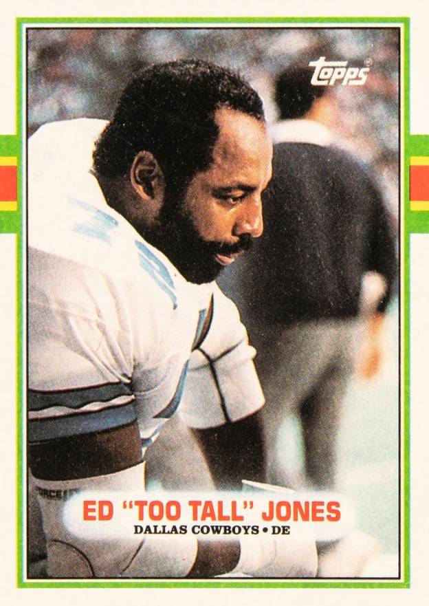 1989 Topps Ed Too Tall Jones #389 Football Card