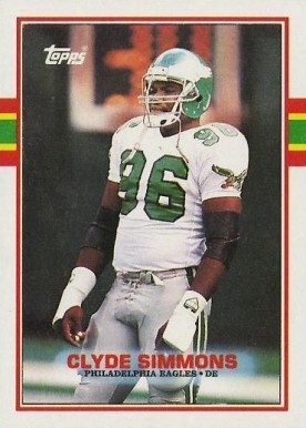 1989 Topps Clyde Simmons #109 Football Card