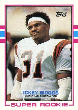 1989 Topps Ickey Woods #27 Football Card