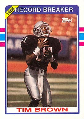 1989 Topps Tim Brown #2 Football Card