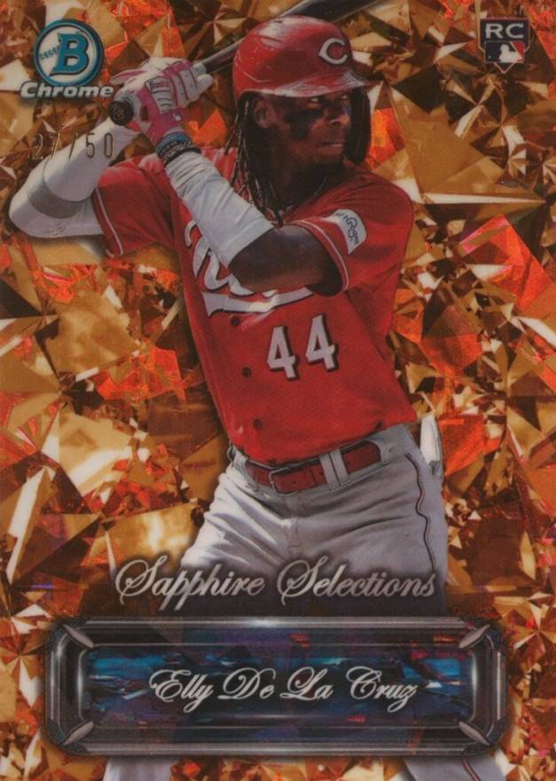 2024 Bowman Sapphire Edition Sapphire Selections Elly de La Cruz #BSS7 Baseball Card