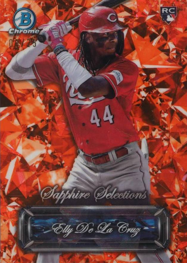 2024 Bowman Sapphire Edition Sapphire Selections Elly de La Cruz #BSS7 Baseball Card