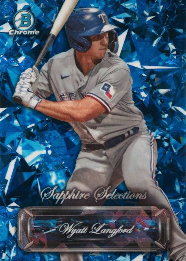 2024 Bowman Sapphire Edition Sapphire Selections Wyatt Langford #BSS9 Baseball Card