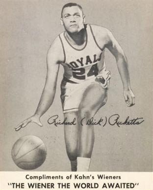 1957 Kahn's Wieners Dick Ricketts # Basketball Card