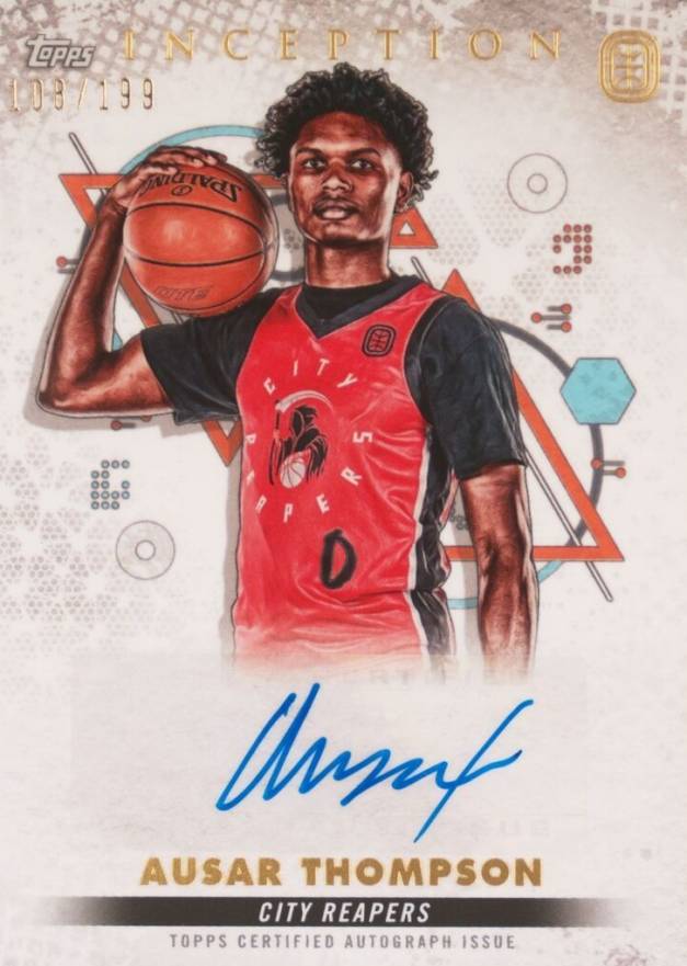 2022 Topps Inception OTE Overtime Elite Autographs Ausar Thompson #IAAUT4 Basketball Card