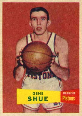 1957 Topps Gene Shue #26 Basketball Card
