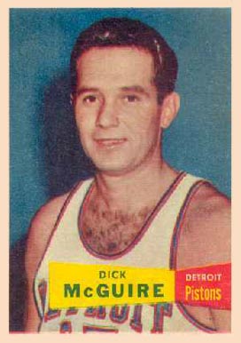 1957 Topps Dick Mcguire #16 Basketball Card