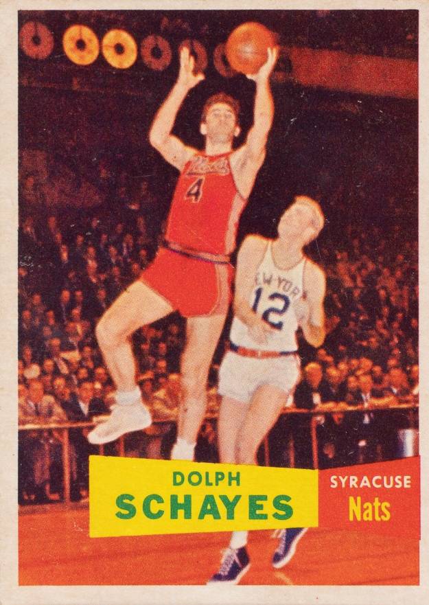 1957 Topps Dolph Schayes #13 Basketball Card