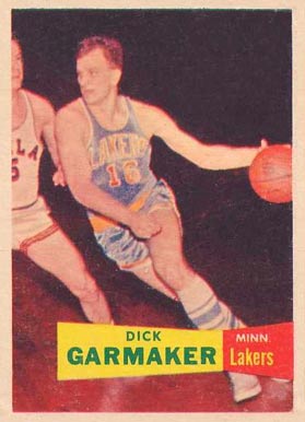 1957 Topps Dick Garmaker #23 Basketball Card
