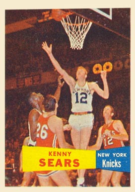1957 Topps Kenny Sears #7 Basketball Card