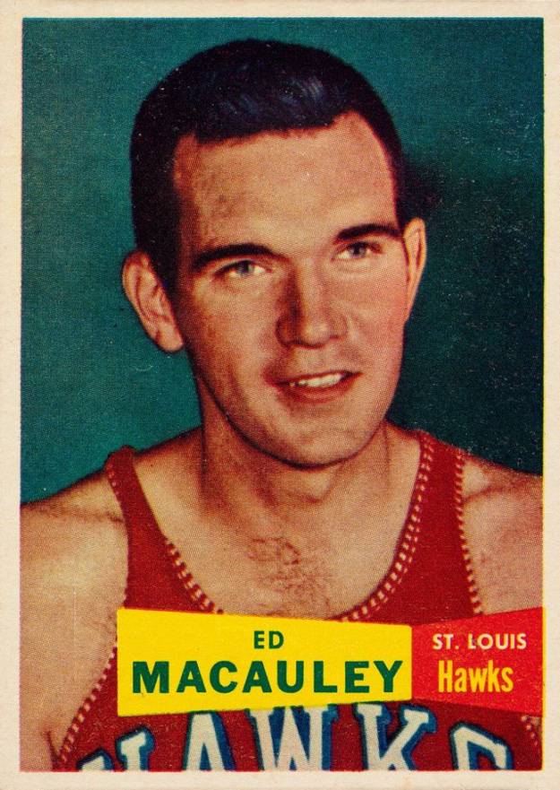 1957 Topps Ed Macauley #27 Basketball Card