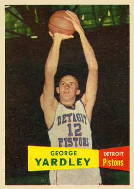 1957 Topps George Yardley #2 Basketball Card