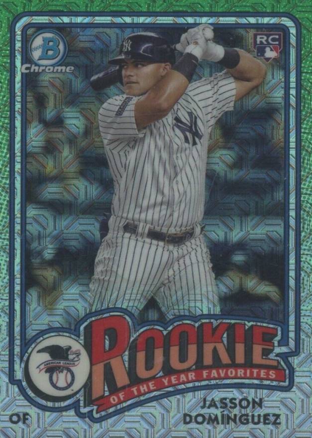 2024 Bowman Mega Box Chrome Rookie of the Year Favorites Jasson Dominguez #ROY6 Baseball Card