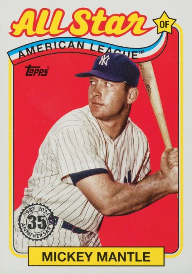 2024 Topps 1989 Topps Baseball All-Star Mickey Mantle #48 Baseball Card