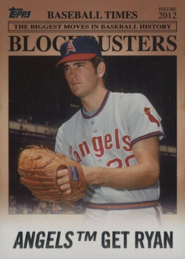 2012 Topps Update Blockbusters Nolan Ryan #BB-9 Baseball Card