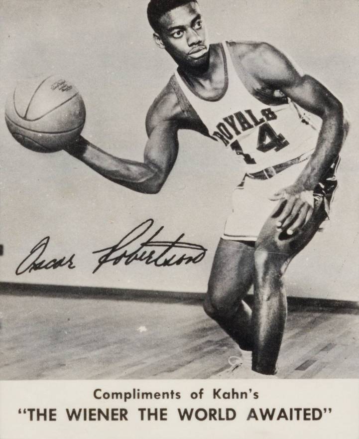 1960 Kahn's Wieners Oscar Robertson # Basketball Card