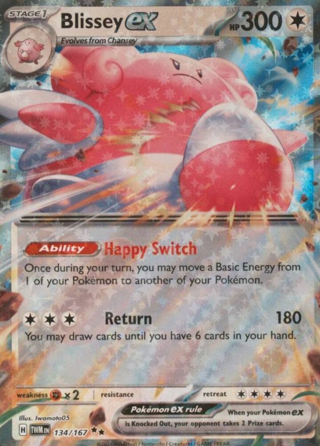 2024 Pokemon Twm EN-Twilight Masquerade Blissey EX #134 TCG Card