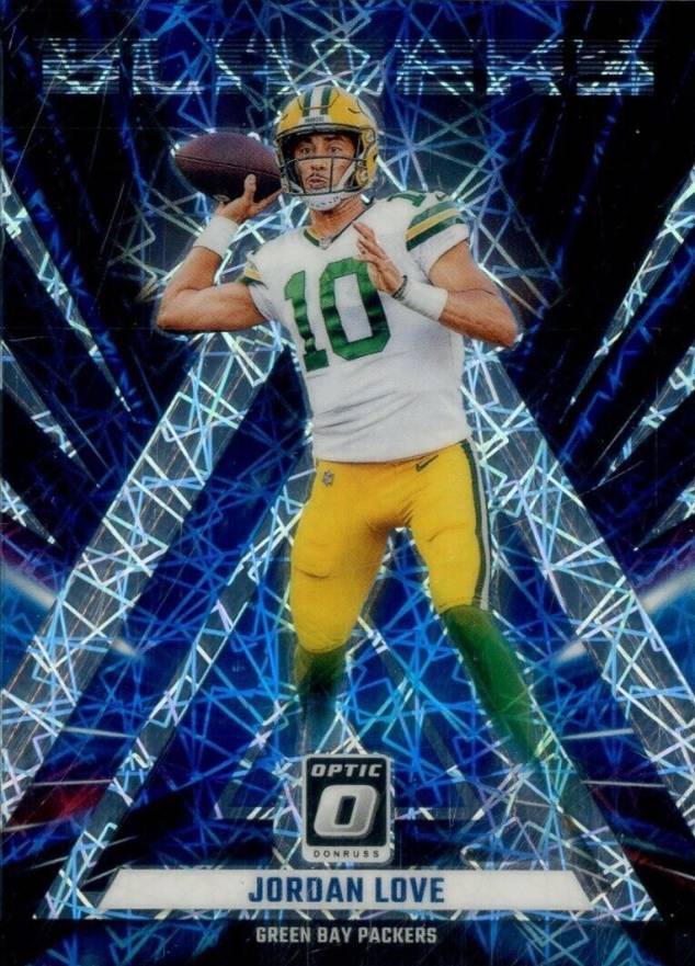 2023 Panini Donruss Optic Blazers Jordan Love #2 Football Card