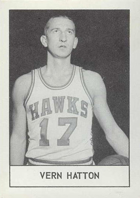 1961 Hawks Essex Meats Vern Hatton # Basketball Card