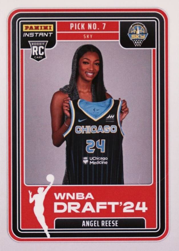 2024 Panini Instant WNBA Draft Night Angel Reese #DN6 Basketball Card