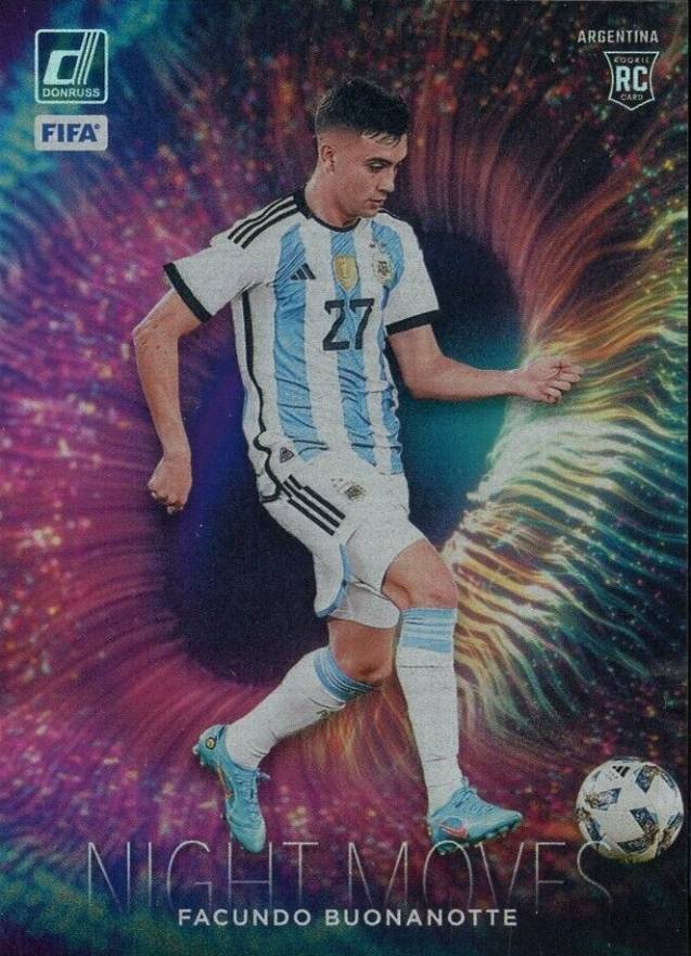 2023 Panini Donruss FIFA Night Moves Facundo Buonanotte #14 Soccer Card