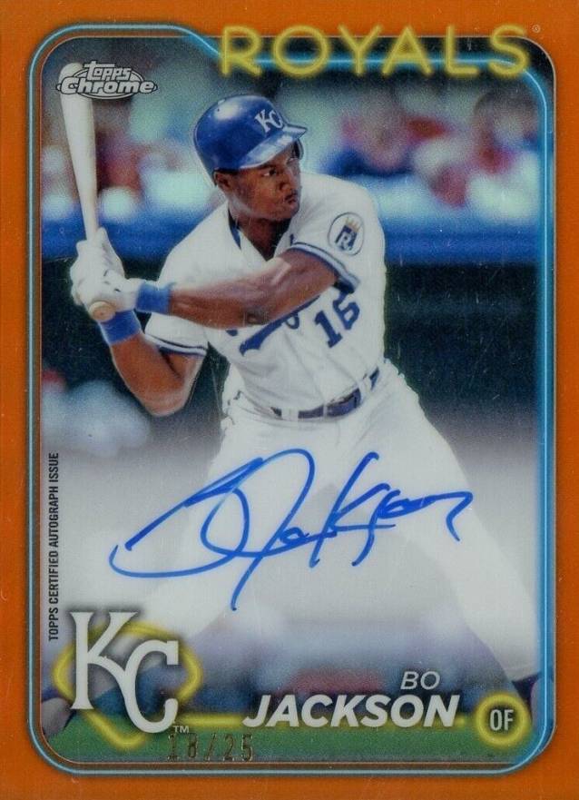 2024 Topps Chrome Chrome Legends Autographs Bo Jackson #CLABJ Baseball Card