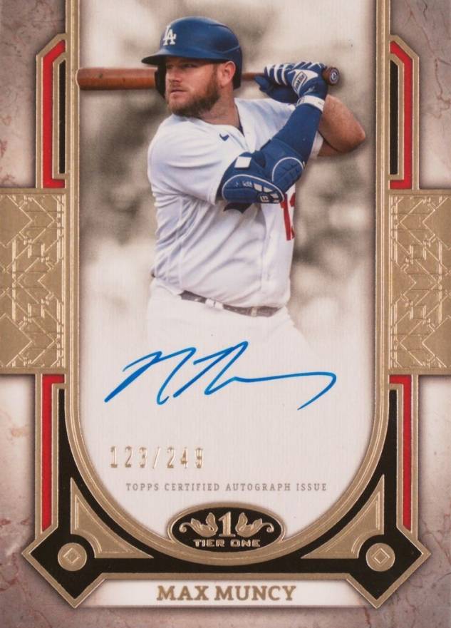 2024 Topps Tier One Prime Performers Autographs Max Muncy #PPAMM Baseball Card