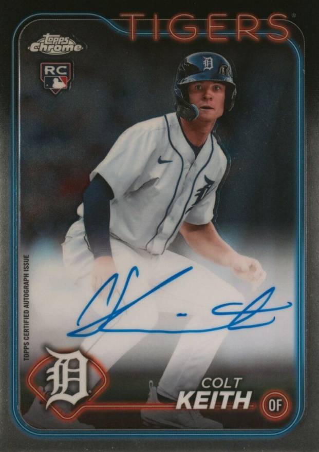 2024 Topps Chrome Rookie Autographs Colt Keith #RACKE Baseball Card