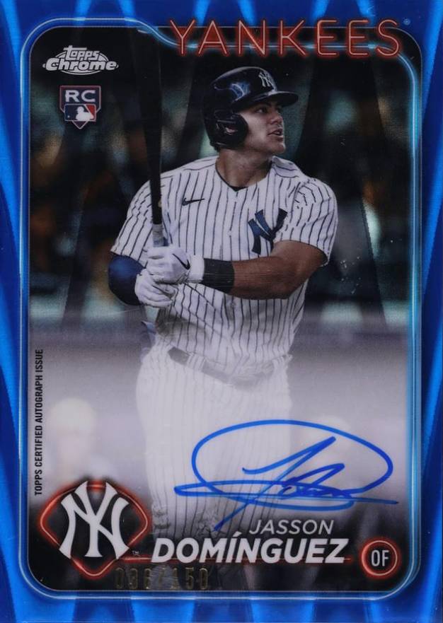 2024 Topps Chrome Rookie Autographs Jasson Dominguez #RAJDZ Baseball Card