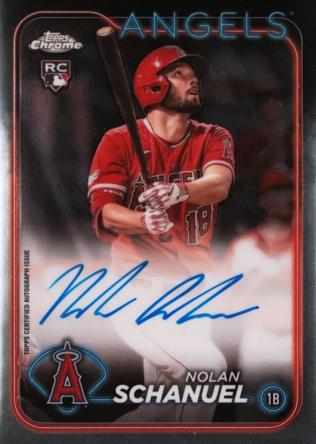 2024 Topps Chrome Rookie Autographs Nolan Schanuel #RANS Baseball Card