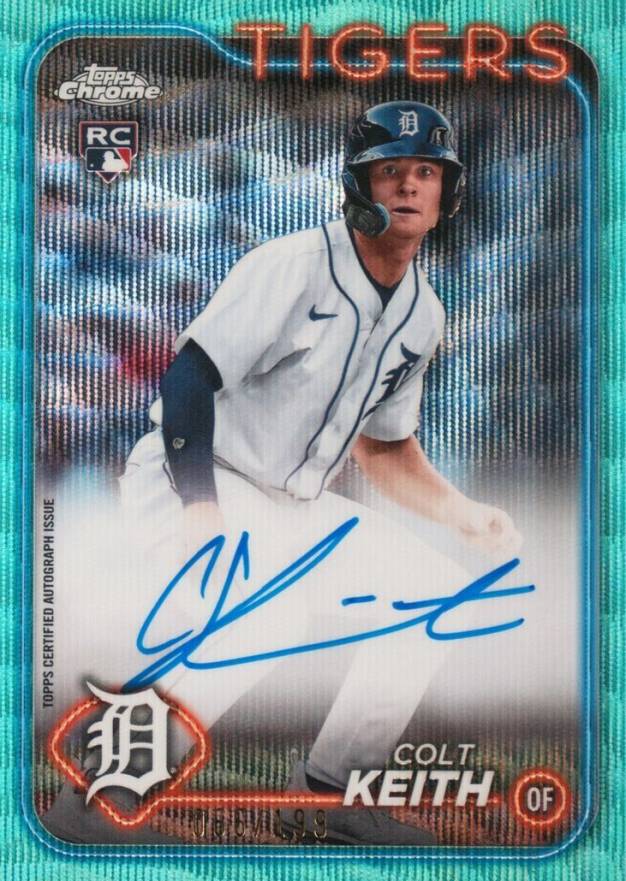 2024 Topps Chrome Rookie Autographs Colt Keith #RACKE Baseball Card