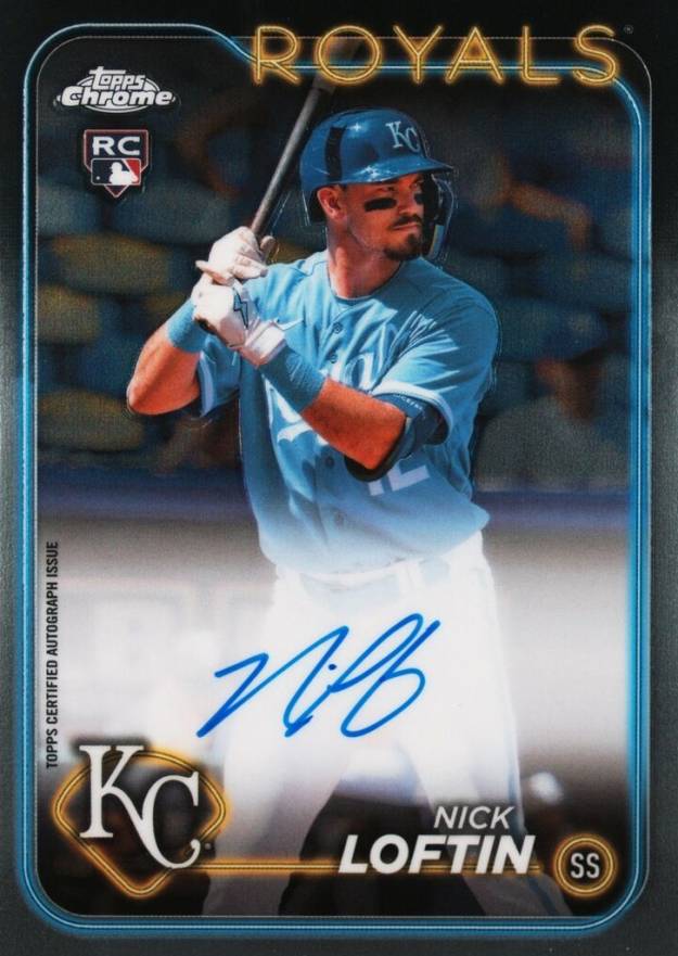 2024 Topps Chrome Rookie Autographs Nick Loftin #RANL Baseball Card