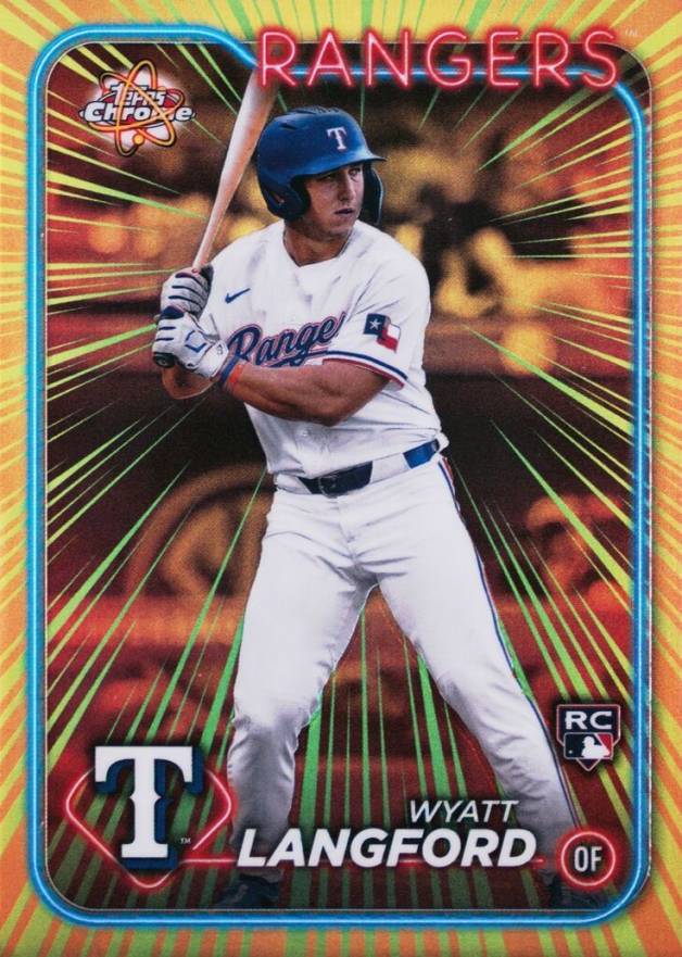 2024 Topps Chrome Radiating Rookies Wyatt Langford #RR11 Baseball Card