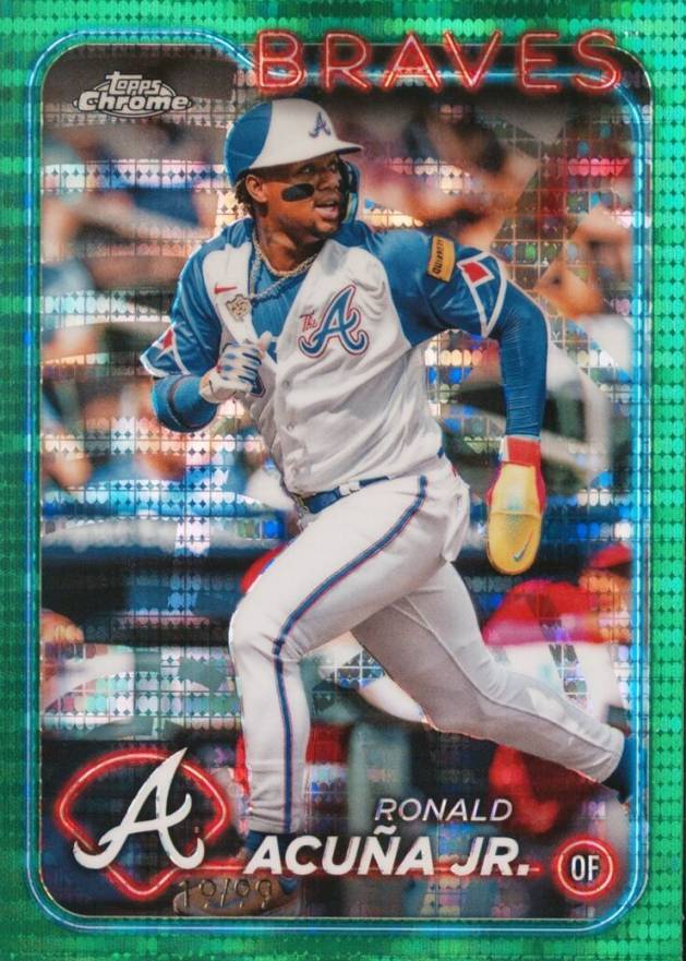 2024 Topps Chrome Ronald Acuna Jr. #250 Baseball Card