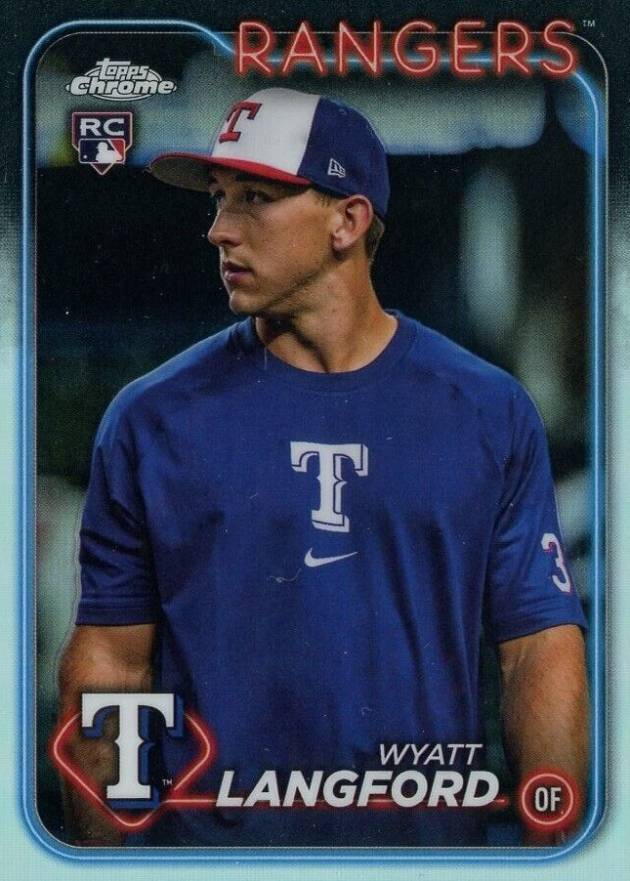 2024 Topps Chrome Wyatt Langford #122 Baseball Card