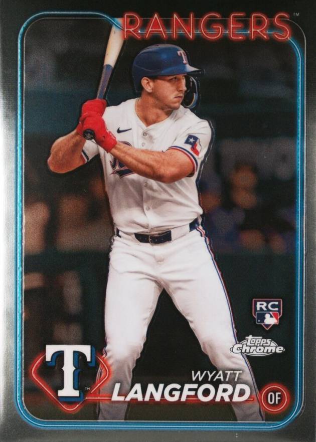 2024 Topps Chrome Wyatt Langford #122 Baseball Card