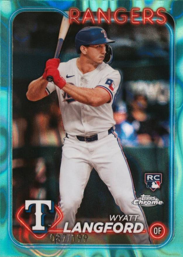 2024 Topps Chrome Wyatt Langford #122 Baseball Card