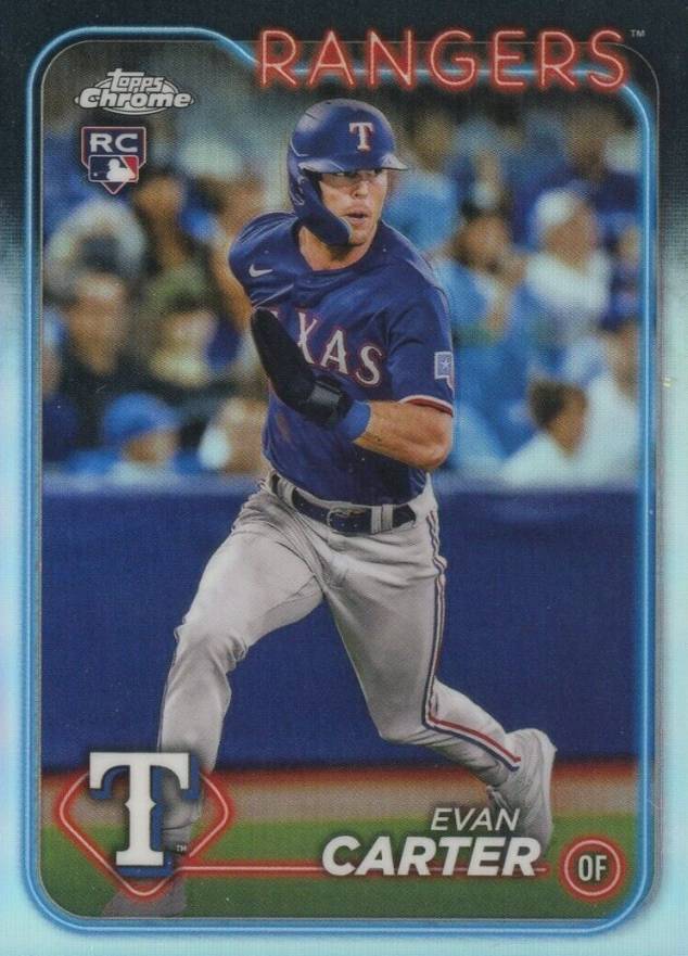 2024 Topps Chrome Evan Carter #136 Baseball Card