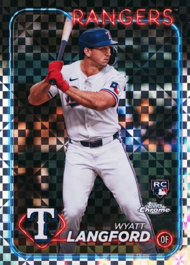 2024 Topps Chrome Wyatt Langford #122 Baseball Card