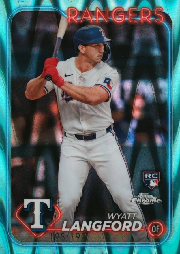 2024 Topps Chrome Wyatt Langford #122 Baseball Card