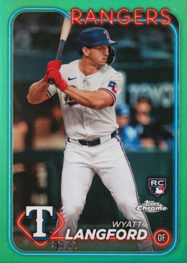 2024 Topps Chrome Wyatt Langford #122 Baseball Card