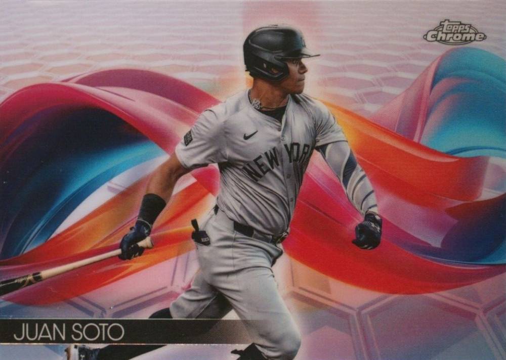 2024 Topps Chrome Helix Juan Soto #HX10 Baseball Card