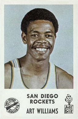 1968 Jack in the Box San Diego Rockets Art Williams # Basketball Card