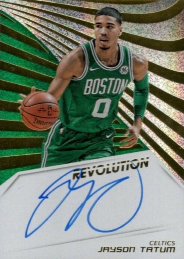 2018 Panini Revolution Autographs Jayson Tatum #JTT Basketball Card