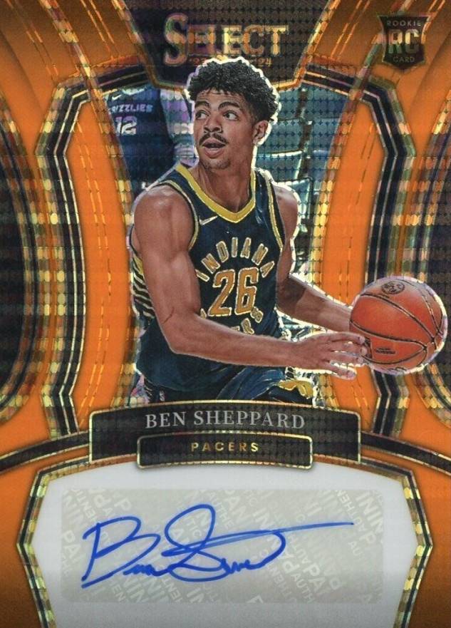 2023 Panini Select Rookie Signatures Ben Sheppard #RSSHP Basketball Card