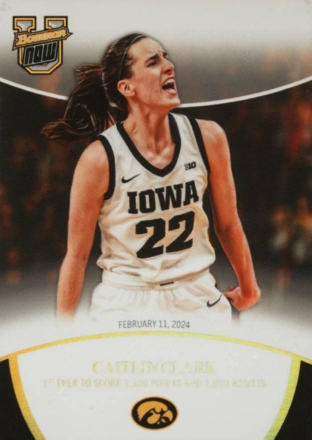 2024 Bowman U Now Caitlin Clark Collegiate Campaign Caitlin Clark #13 Basketball Card