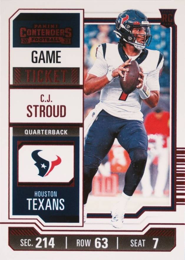 2023 Panini Contenders CJ Stroud #40 Football Card